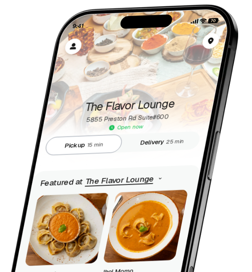 The Flavor Lounge app preview