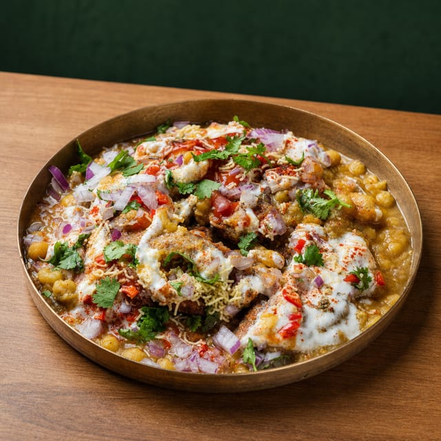 Aloo Tikki Chaat.