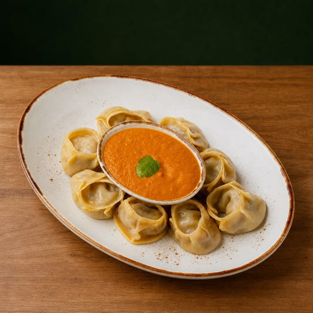 Steamed Momo.