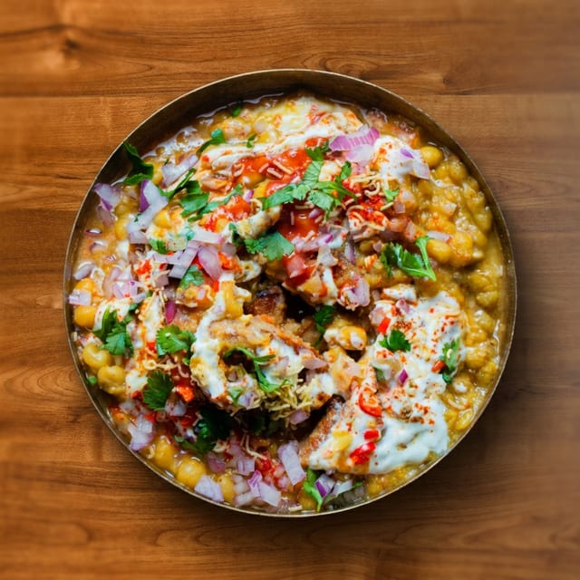 Aloo Tikki Chaat.