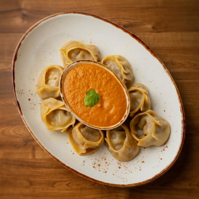 Steamed Momo.